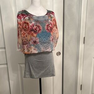 Chic Floral Print Mini Dress